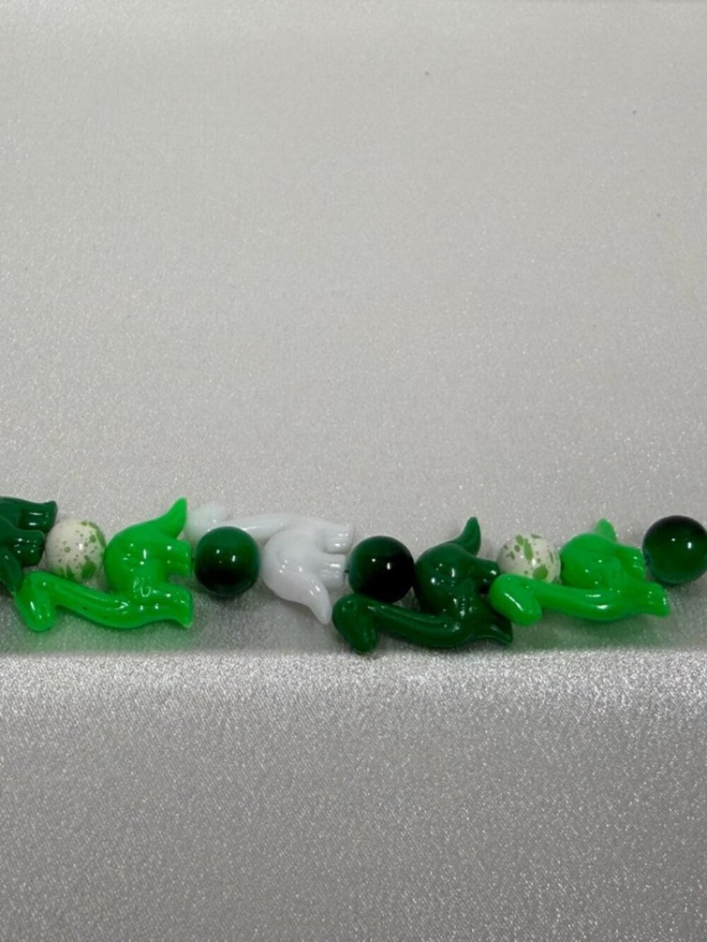 Handmade Green Dinosaur Bag Charm – Backpack Chain